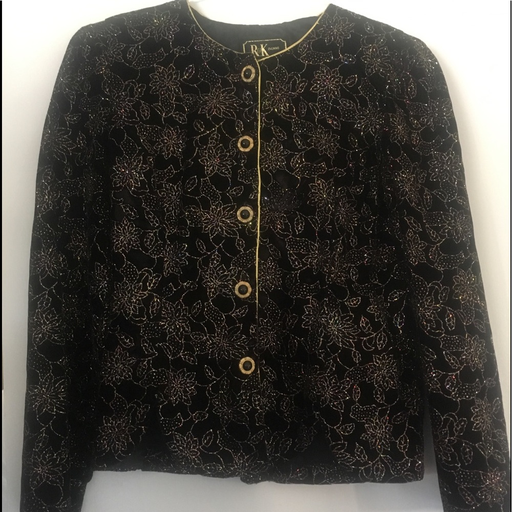 Holiday dress top or jacket.